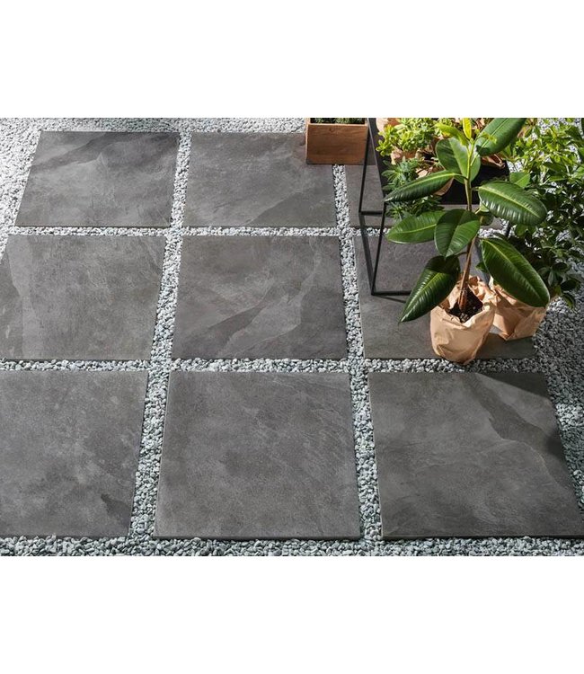 Geoceramica 60x60x4 cm Tracks Mustang Dark