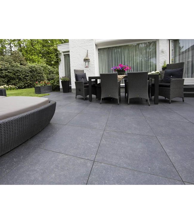 Geoceramica 30x120x4 cm Impasto Negro