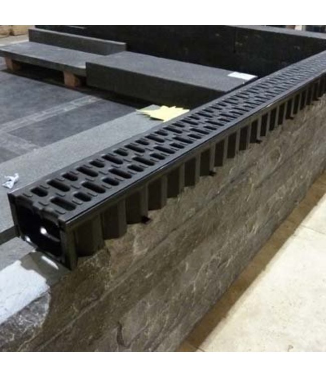 Hexaline goot 2.0 1 meter zwart rooster