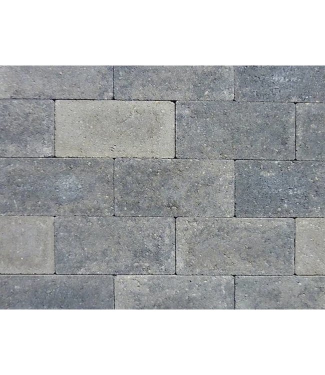 Keiformaat Grijs/zwart strak 21X10,5x7 cm