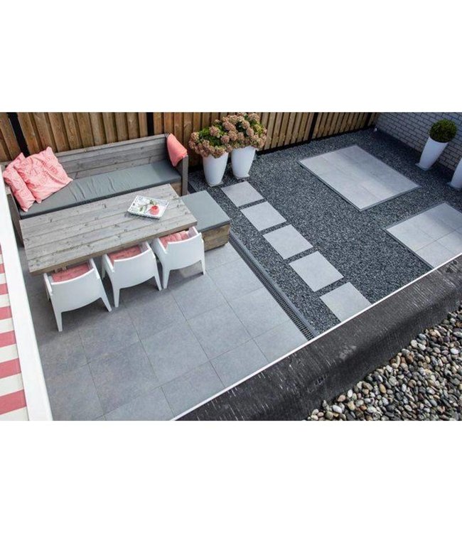 Geoceramica 120x60x4 cm Impasto Grigio