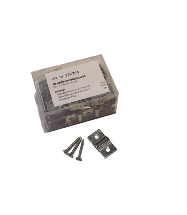 Accessoires draadpaneelklem