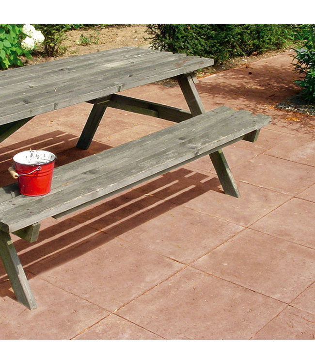 Schellevis Oud Hollandse Tegel 80x80x5 Rood / Bruin