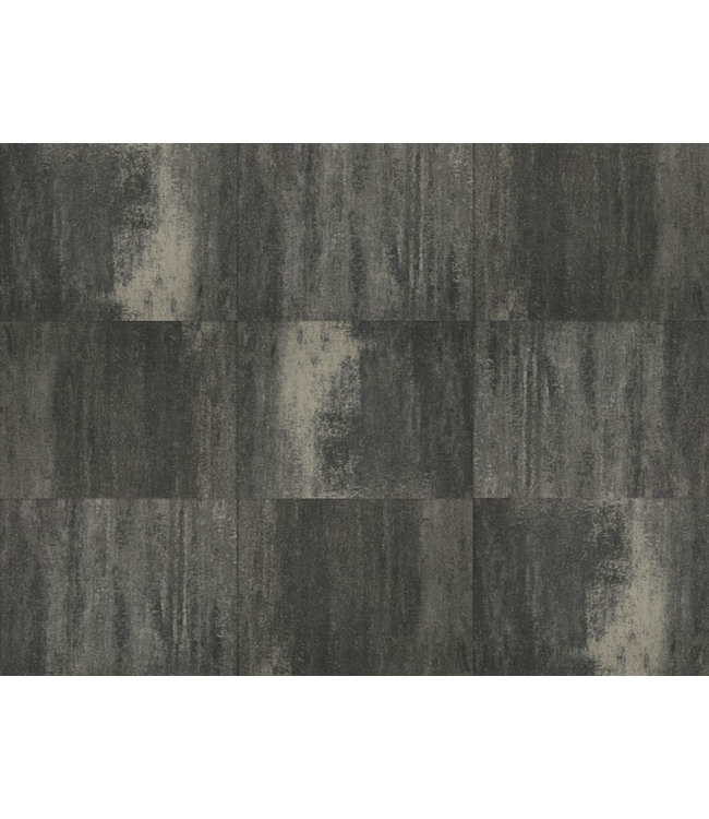 Terrastegel+ 60x60x4 cm Grijs/zwart