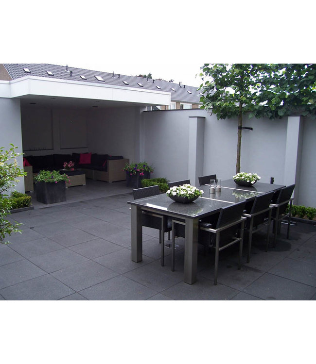 Terrastegel+ 60x60x4 cm Nero