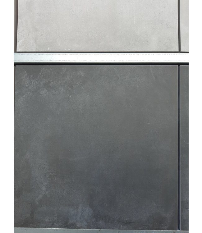 Keramische tegel Unika Carbon 90x90x3 cm