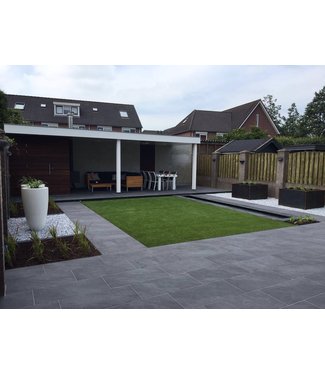 IntStone Nero 40x80x3 cm RR Keramische buitentegel