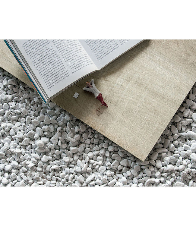 Keramische Buitentegel Osio 60X60X2 Houtoptiek Wit