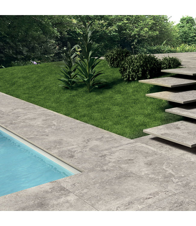 Keramische Buitentegel Bari Beige Gemeleerd 80X80X2 cm