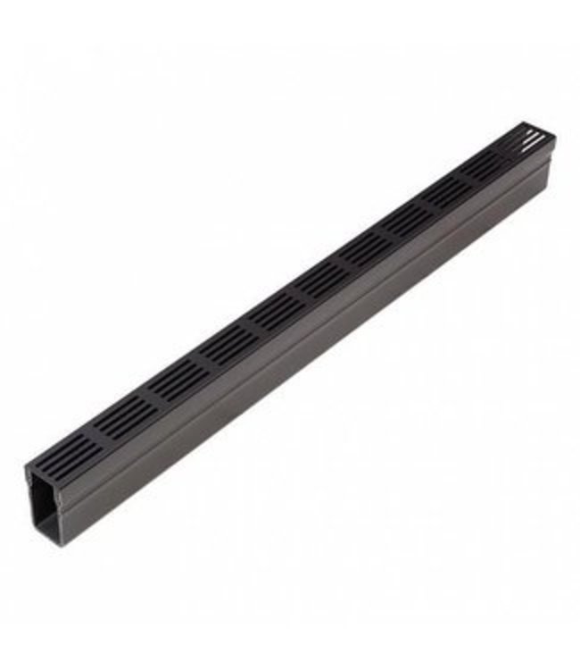 Slim line zwart aluminium 100cm Sierbestrating