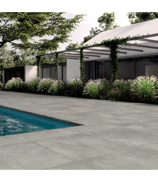 Keramische Buitentegel Rome Grijs 80X80X2 cm