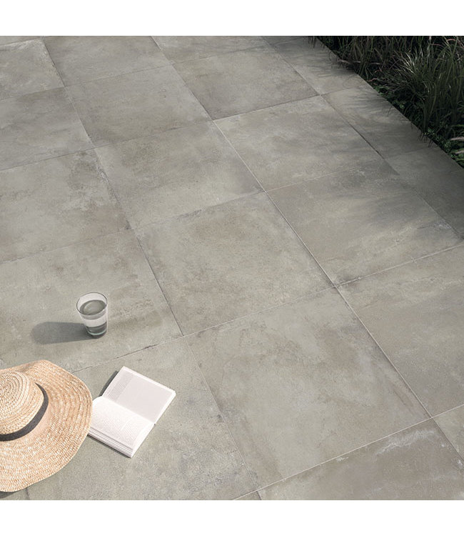 Keramische Buitentegel Rome Grijs 60x60x2 cm