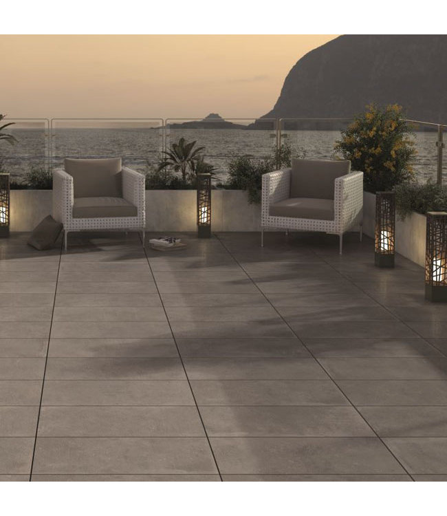 Keramische Buitentegel Pisa Grijs 80X80X2 cm