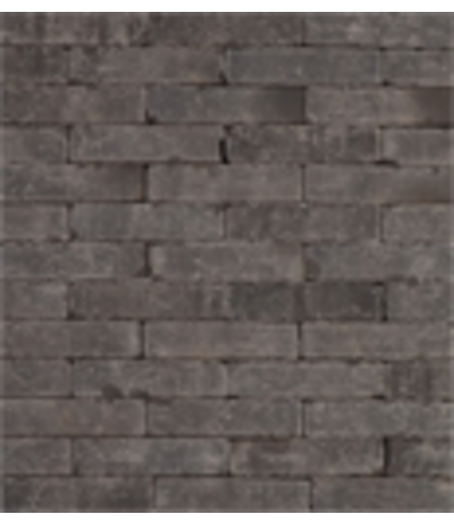 Gebakken waalformaat Rustiek Black Panther antraciet