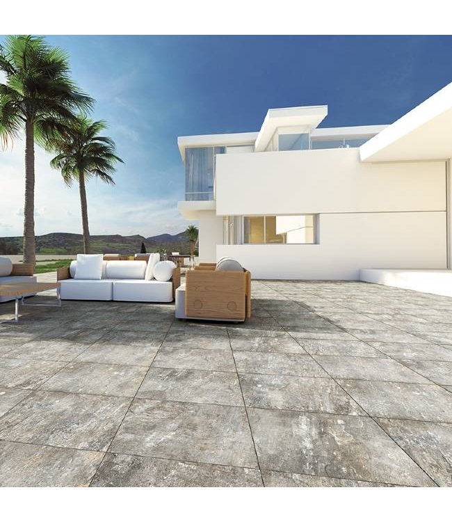 Keramische Terrastegel Lazise Grigio 60X60X2 cm