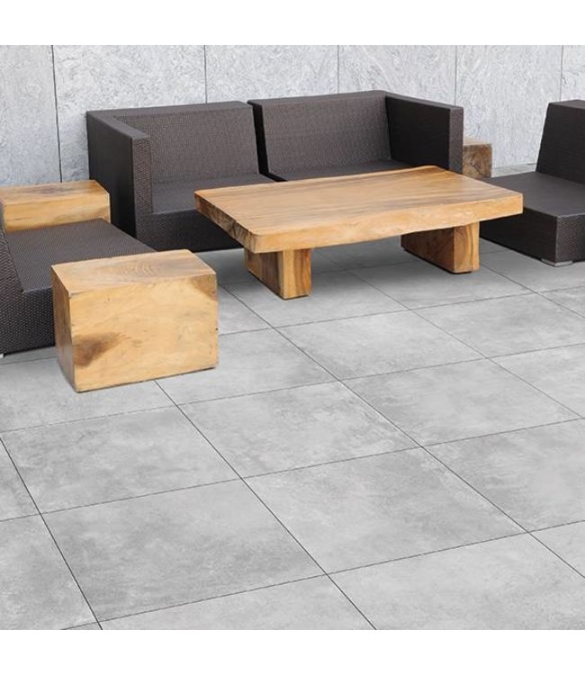 Keramische Terrastegel Emillia Zilver 90X90X2 cm