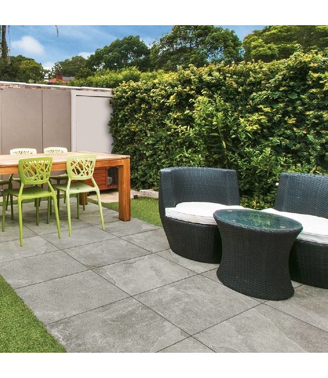 Keramische Terrastegel Aosta Grijs 120X120X2 cm