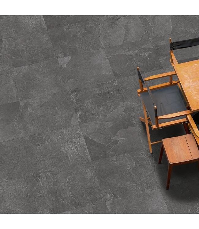 Keramische Terrastegel Aosta Antraciet 60X120X2 cm