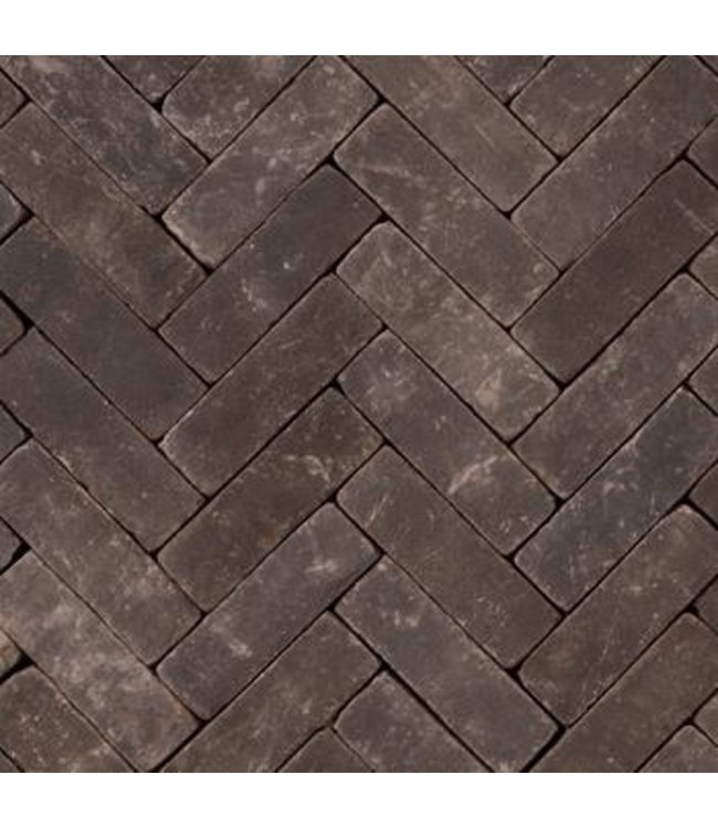 Preston gebakken waalformaat bezand getrommeld bruinzwart