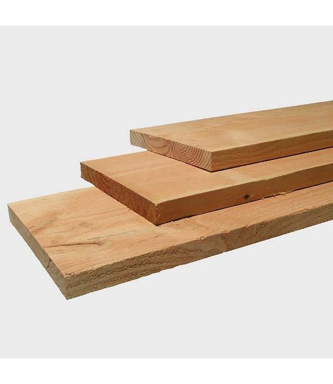 Fijnbezaagde plank Douglas blank