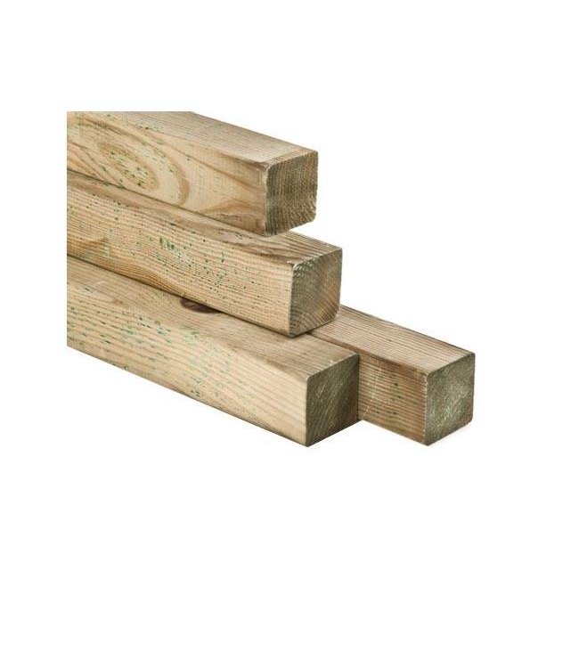 Geschaafde paal Douglas geïmpregneerd