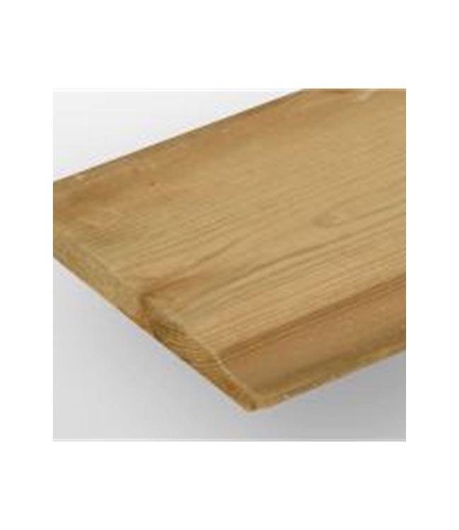 Overhangende rabat delen Vurenhout geïmpregneerd