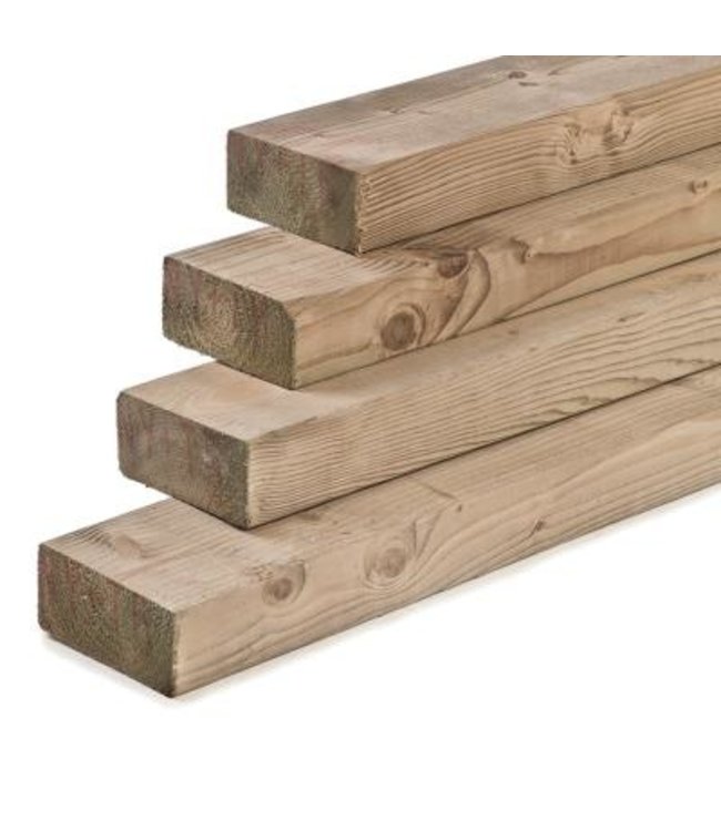 Geschaafde regel Vuren geïmpregneerd