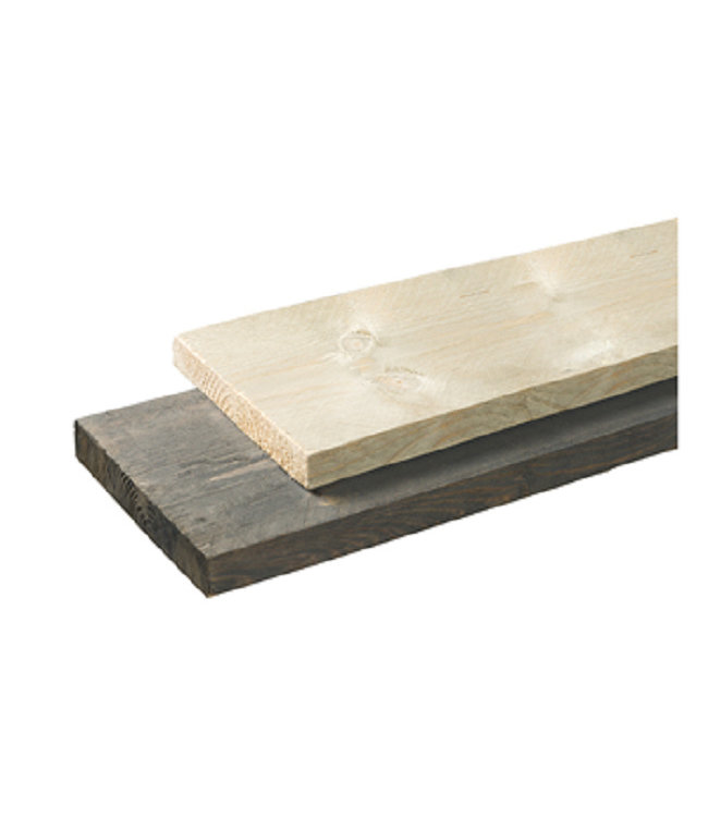 Steigerplank fijnbezaagd donkergrijs nieuw