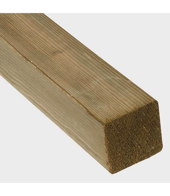 Geschaafde paal Vuren geïmpregneerd