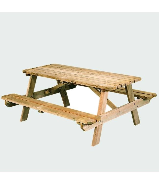 Zachthouten picknicktafel Wijde