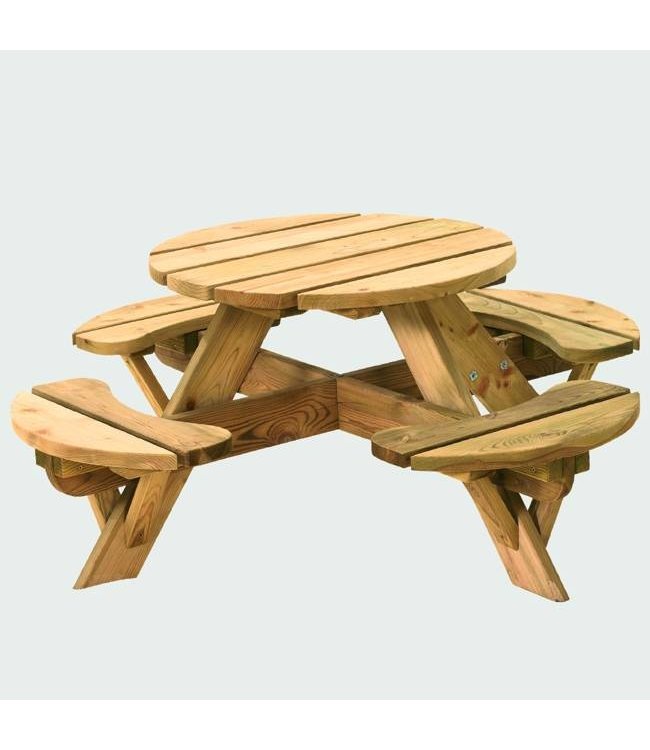 Zachthouten kinderpicknicktafel Wapse