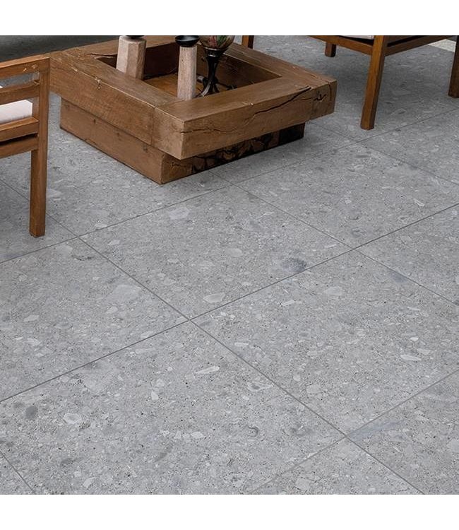 Keramische Terrastegel Lazio Grey 60X60X2 cm