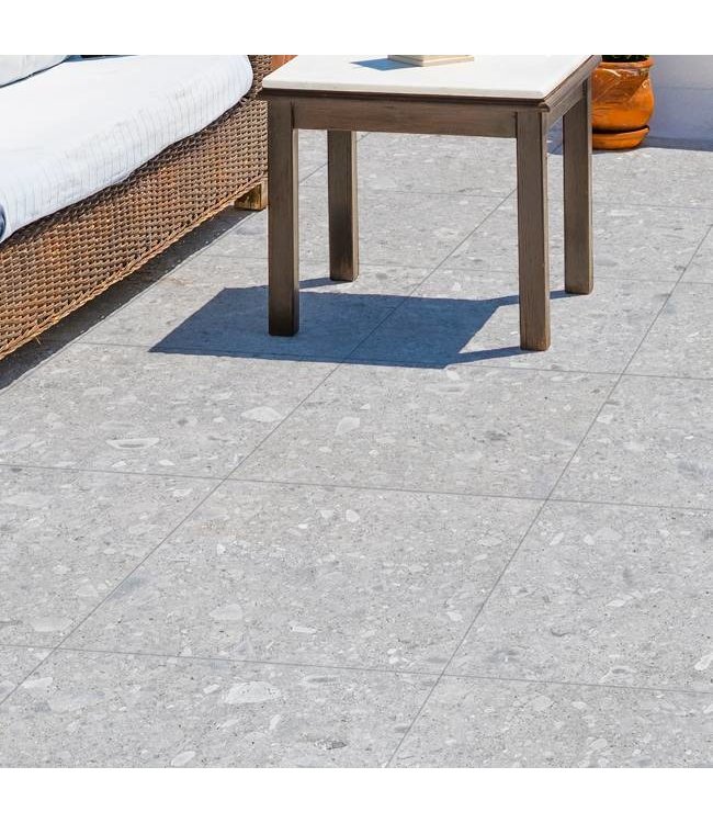 Keramische Terrastegel Lazio White 120X120X2 cm