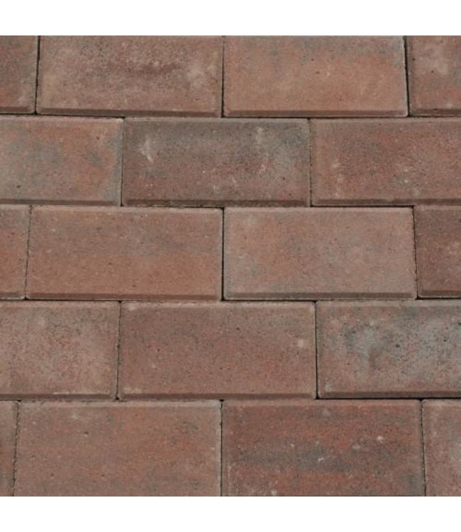 Betonklinker BSS Rood genuanceerd met deklaag 21x10,5x8 cm