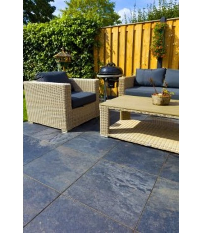 Geoceramica 80x80x4 cm Ardesie Black Reef