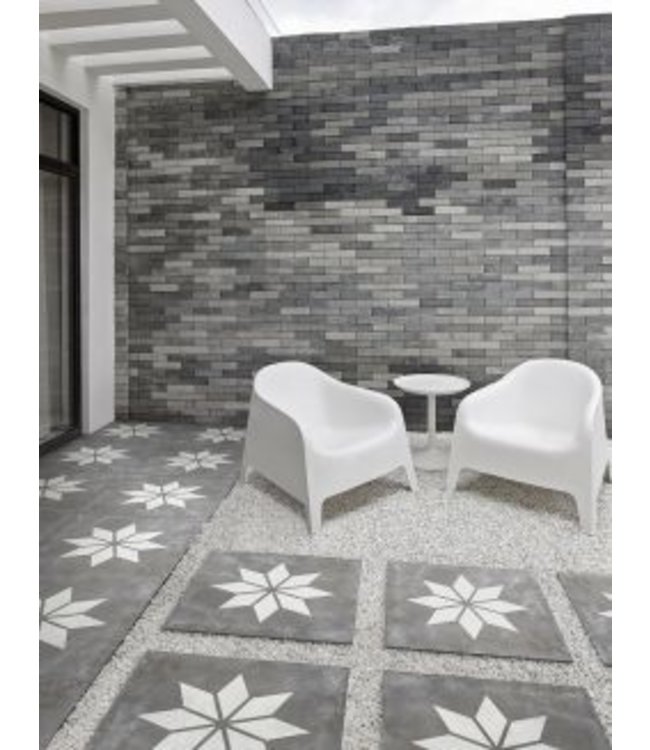 Geoceramica 80x80x4 cm Blooming Black Base