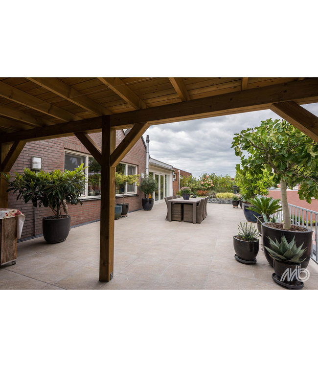 Keramische buitentegel Ceramaxx Andes Moka