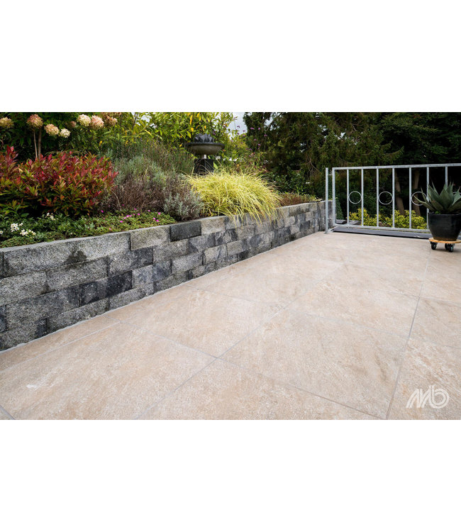 Keramische buitentegel Ceramaxx Andes Moka