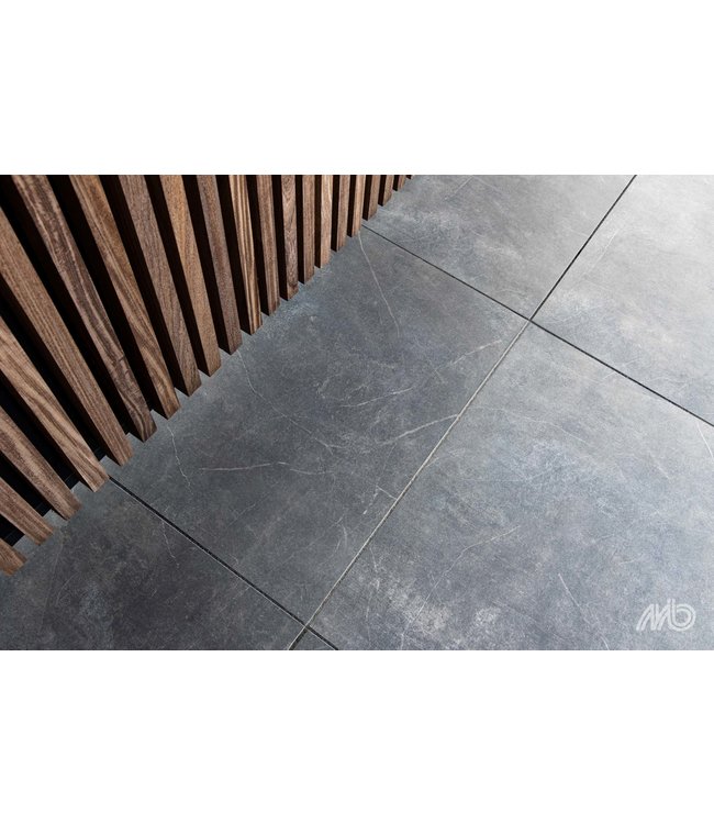 Keramische buitentegel Ceramaxx Ardeche Carbon