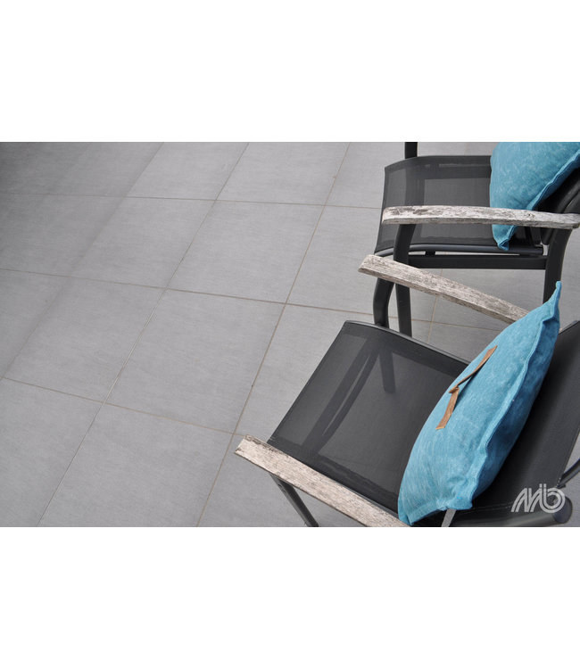 Keramische buitentegel Ardesia Grigio 2.0 60x60x3 cm