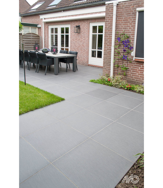 Keramische buitentegel Ardesia Nero 2.2 Ceramaxx 60x60x2 cm