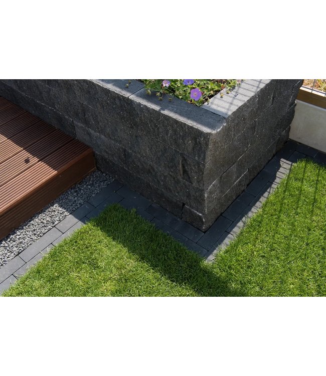 Wallblock split Antraciet 40x10x10cm
