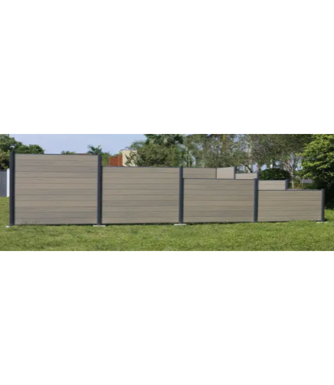 Co-Decking Scherm DonkerGrijs 183x176cm