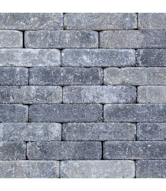 Metro Trommelsteen grijszwart dikformaat