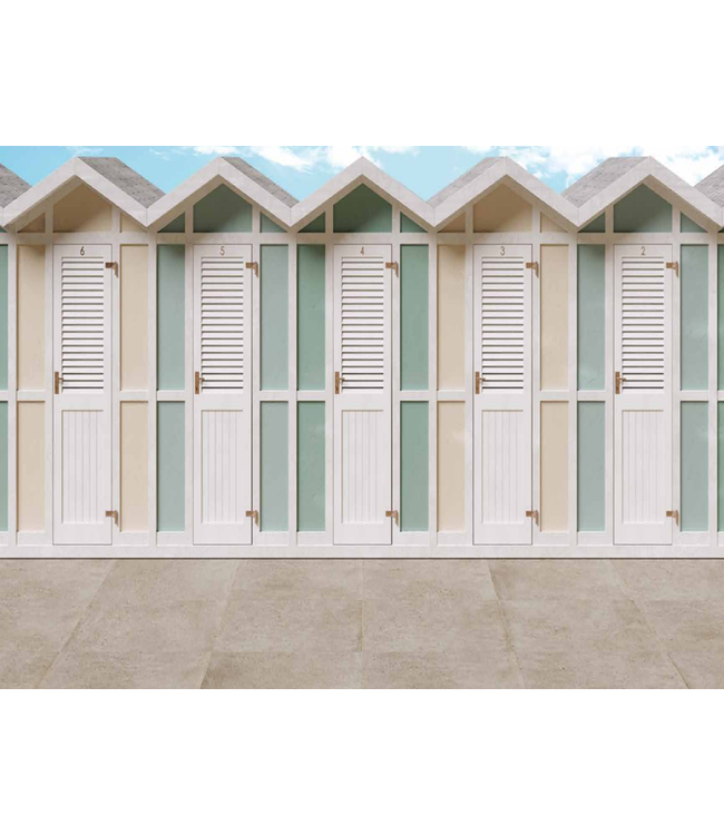 Keramische Buitentegel Concrete Grigio 40X120X2cm