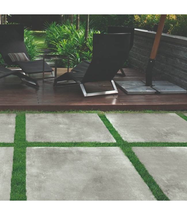 Keramische Terrastegel Abruzzo Grijs 60X60X2 cm