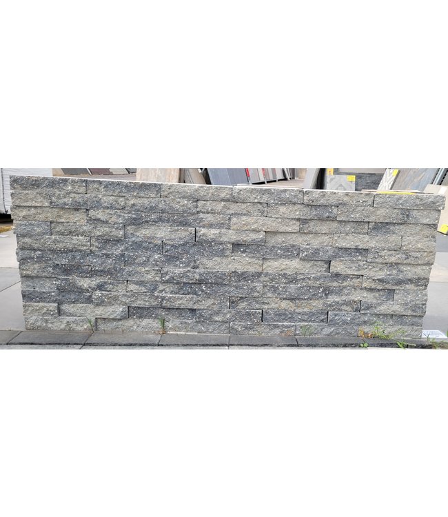 Brickwall Geknipt Grijs/zwart 30x10x6 cm