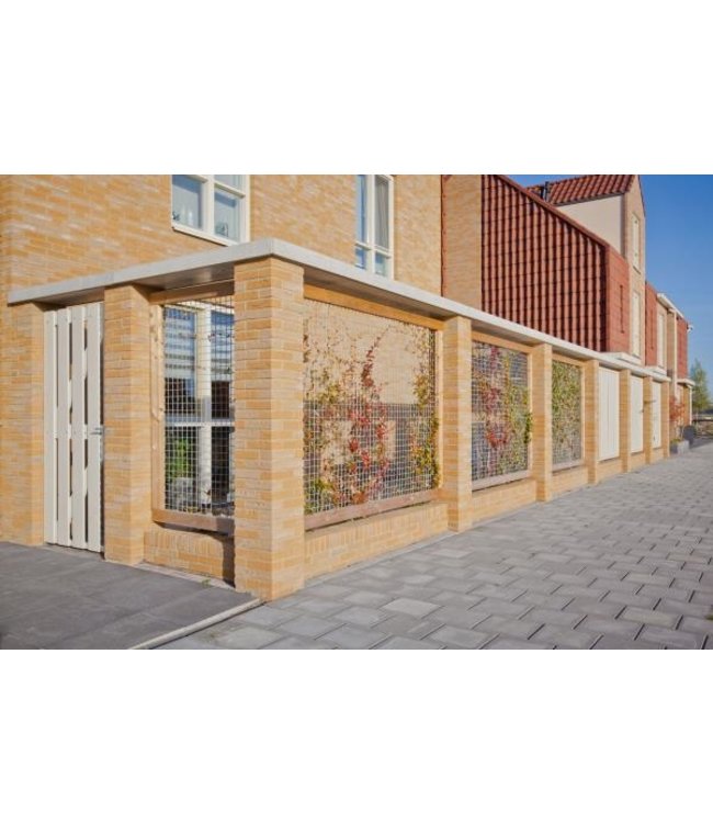 Bouwstaalmat verzinkt 300x200 cm maas 5x5x0.4 cm