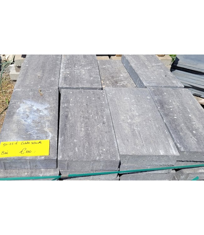 Partij 8 m2 Marmo Nero 50x25x6 cm