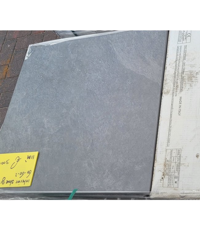 Partij 11m2 Interior stone Grigio 60x60x2 Keramische buitentegel